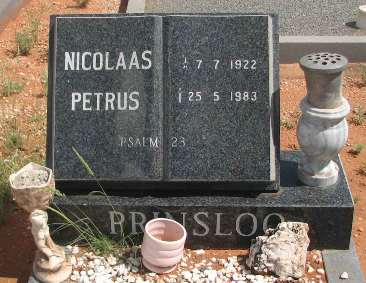 PRINSLOO Nicolaas Petrus 1922-1983