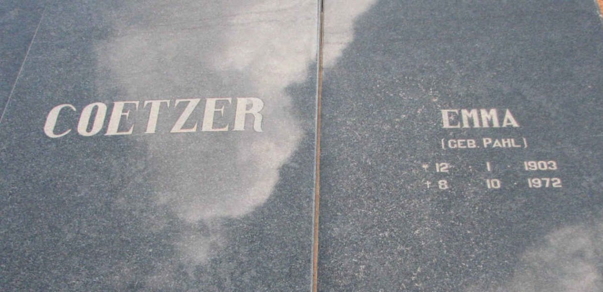 COETZER Emma nee PAHL 1903-1972