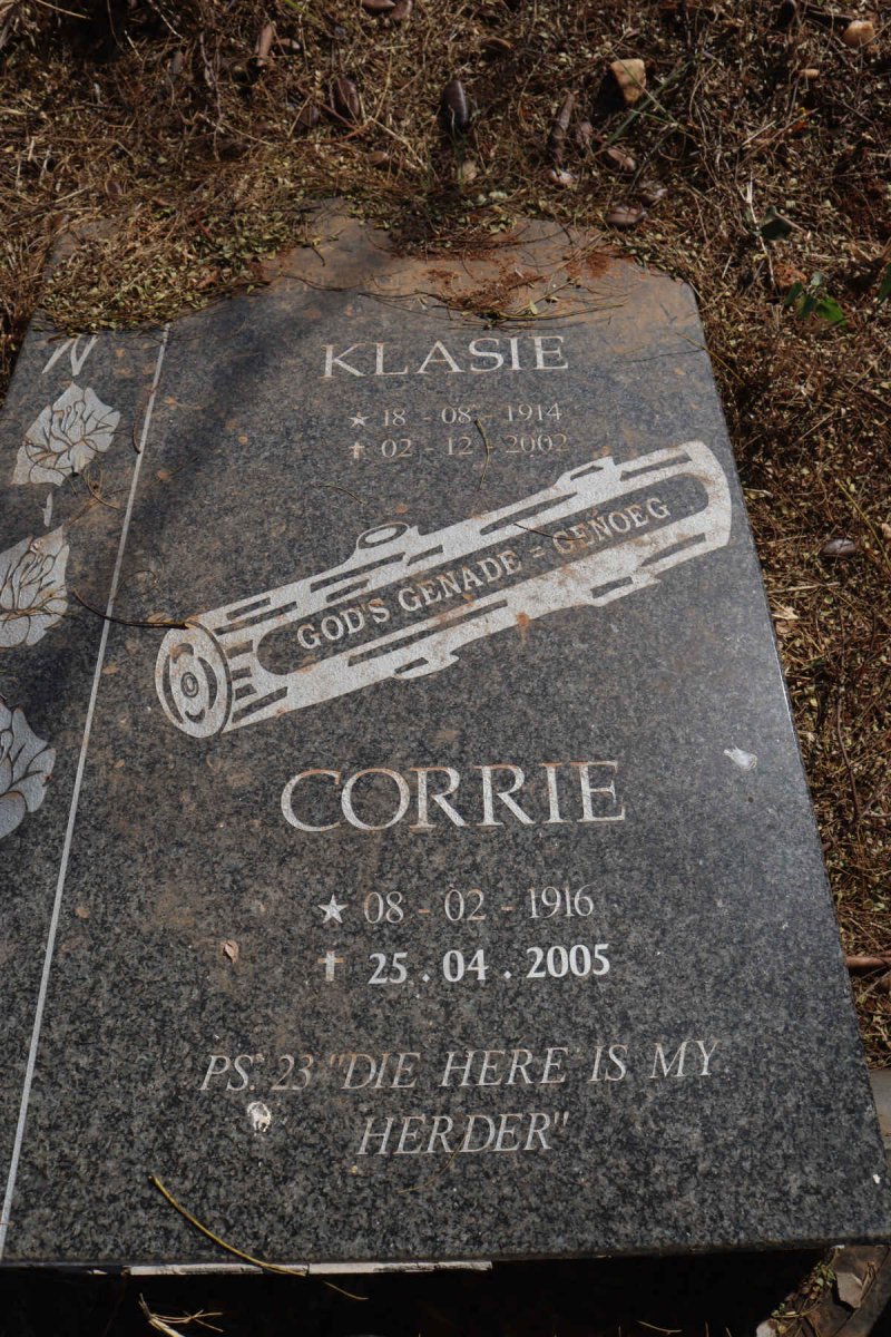 ? Klasie 1914-2002 & Corrie 1916-2005