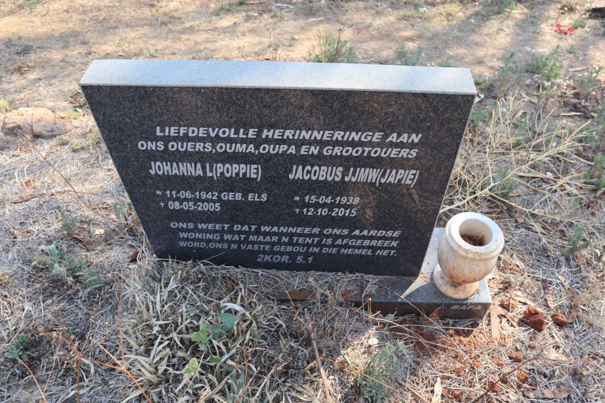 ? Jacobus J.J.M.W. 1938-2015 & Johanna L. ELS 1942-2005 