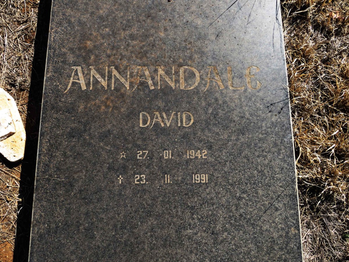 ANNANDALE David 1942-1991