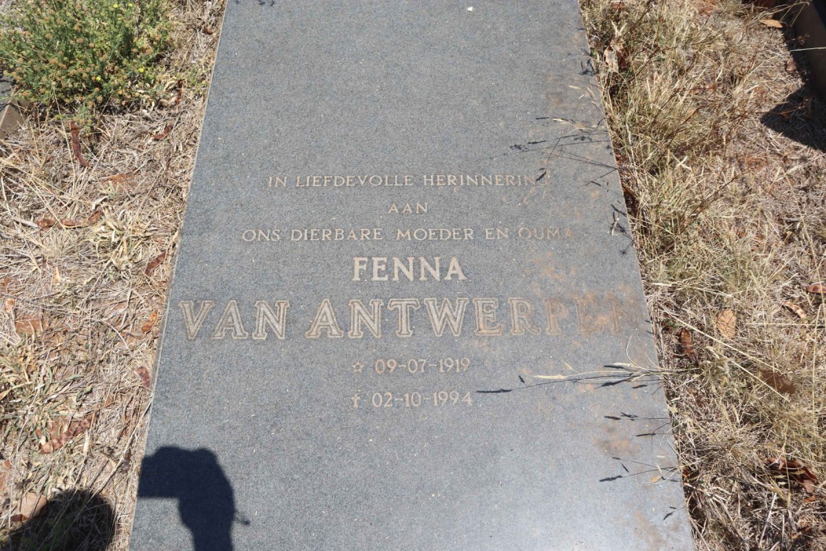 ANTWERPEN Fenna, van 1919-1994