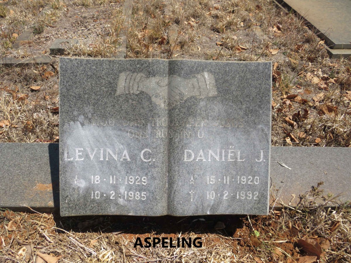 ASPELING Daniel J. 1920-1992 :: ASPELING Levina C. 1929-1985