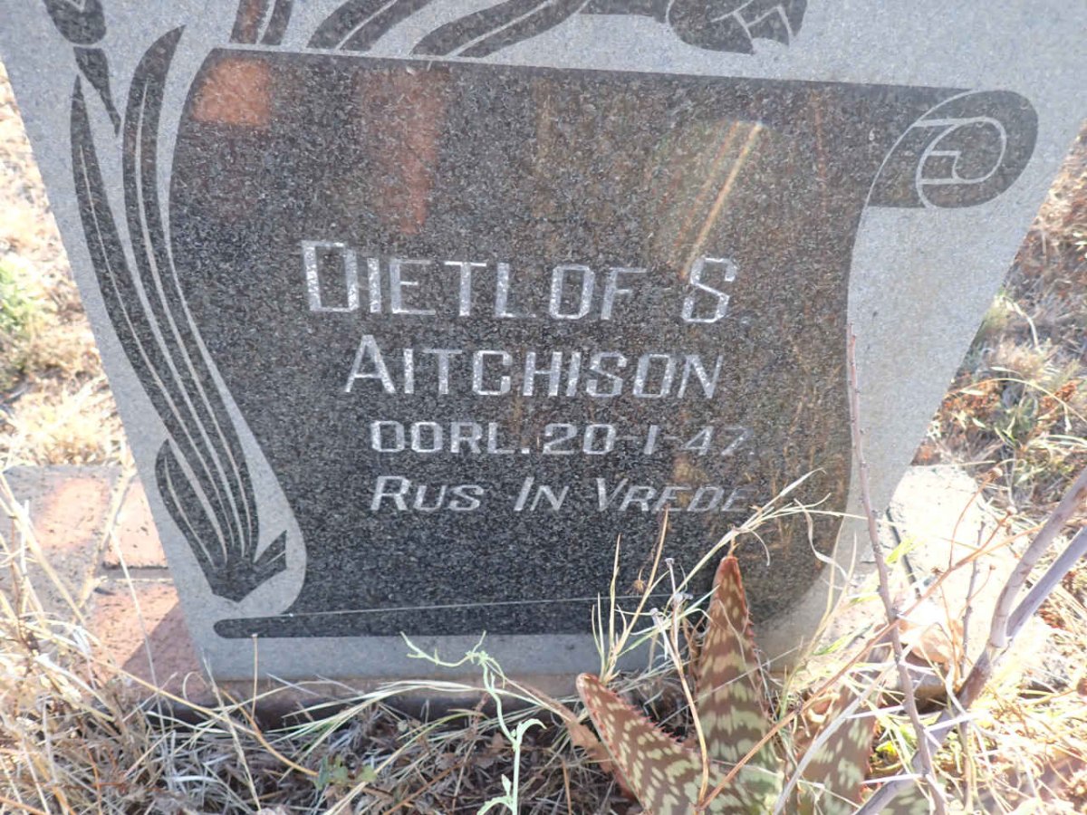 AITCHISON Dietlof S. -1947