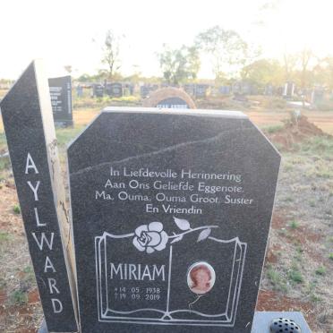 AYLWARD Miriam 1938-2019