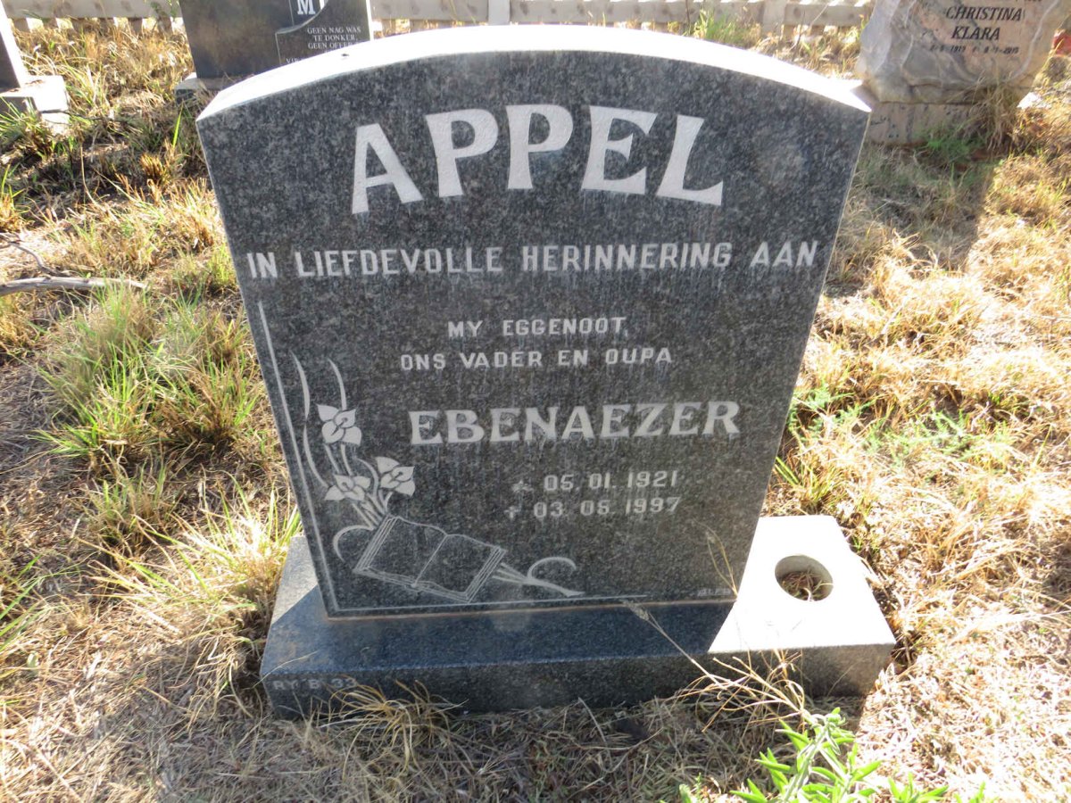 APPEL Ebenaezer 1921-1997