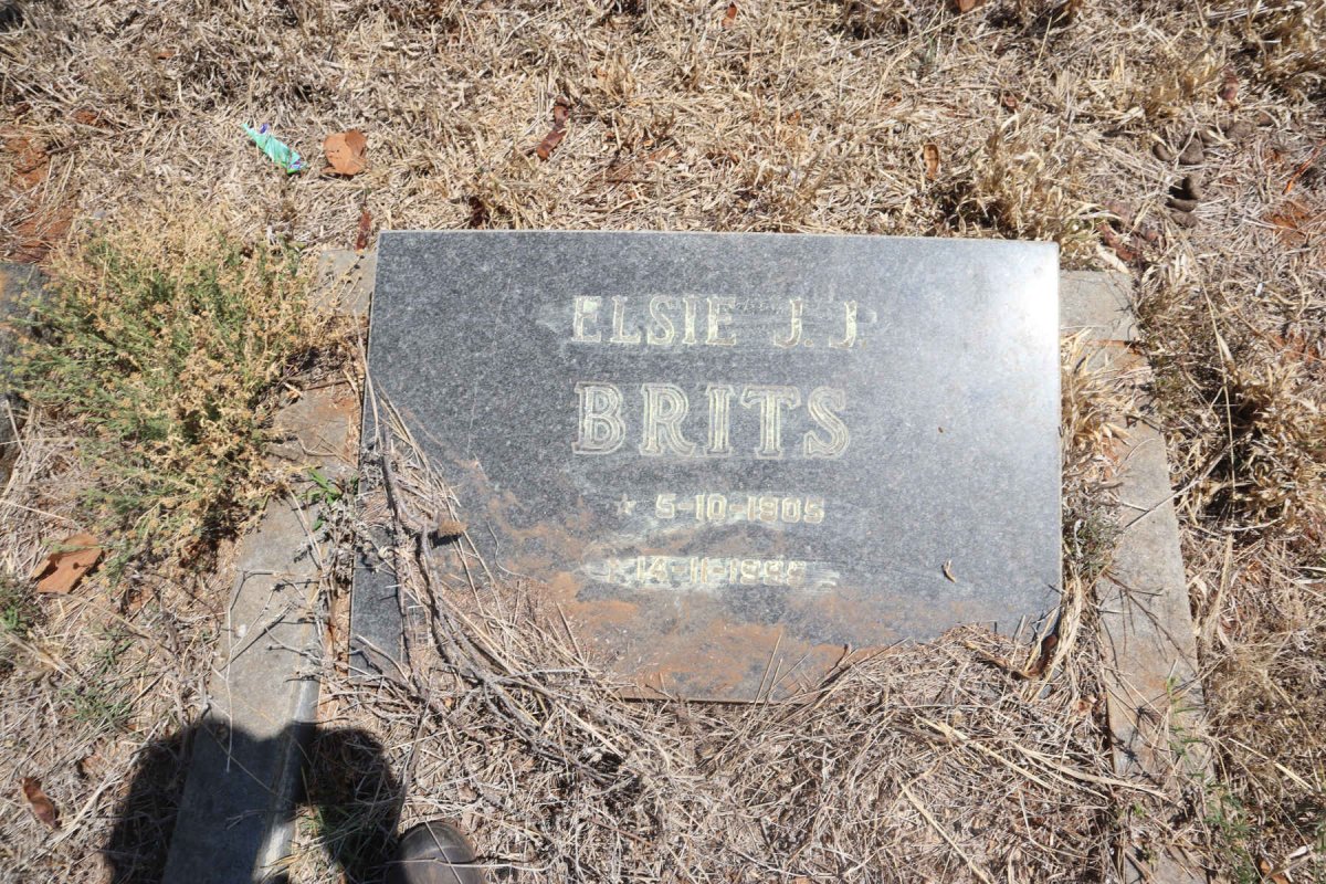 BRITS Elsie J.J. 1908-1998