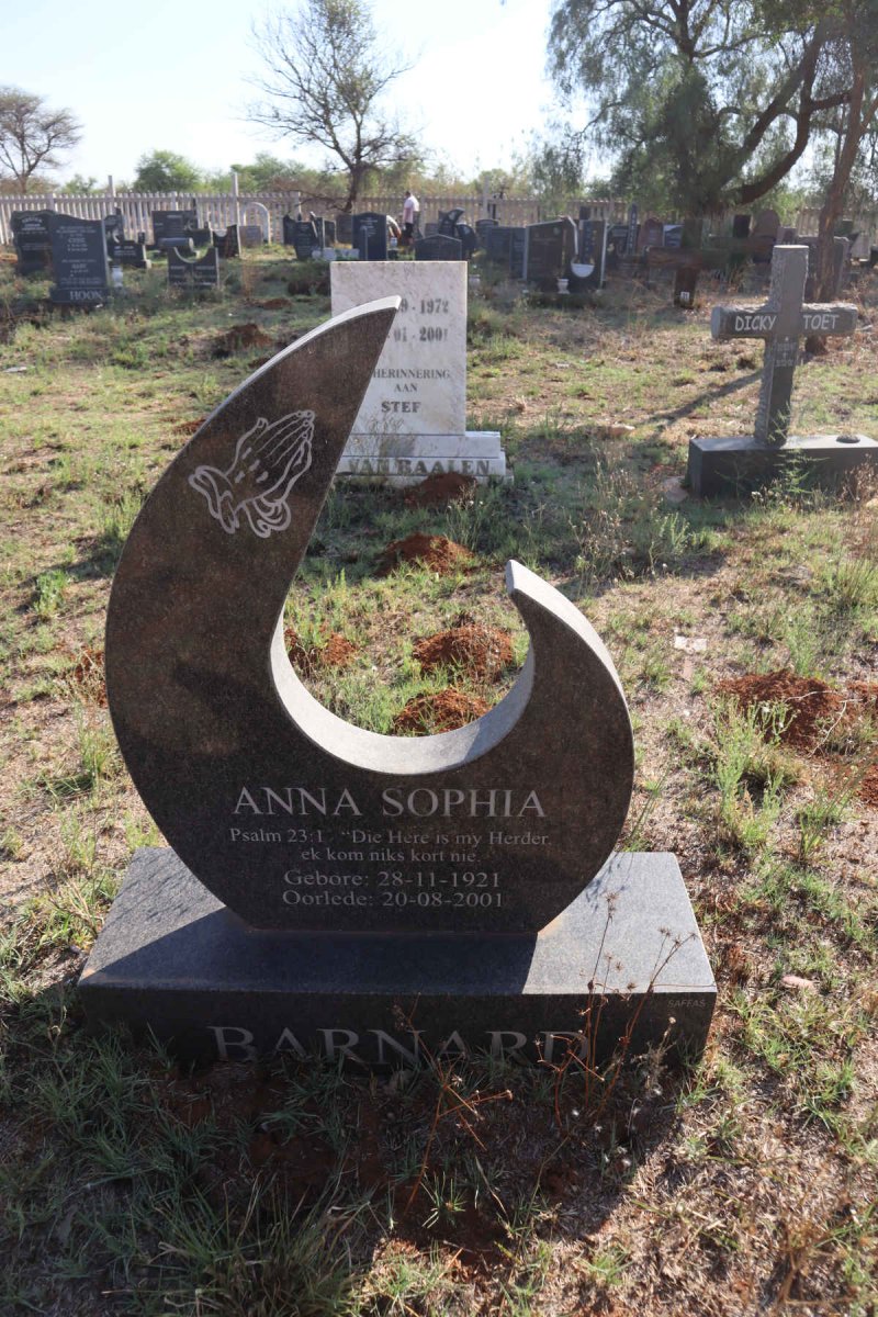BARNARD Anna Sophia 1921-2001