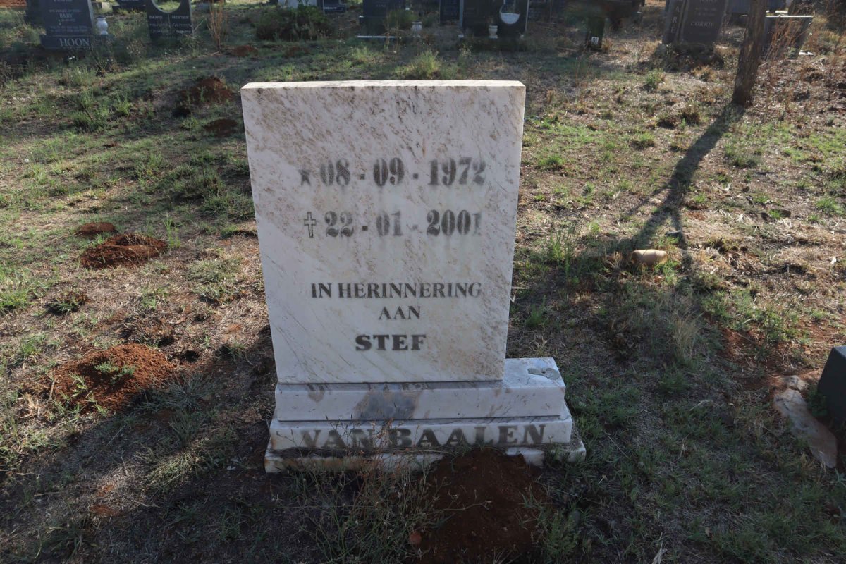 BAALEN Stef, van 1972-2001