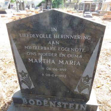 BODENSTEIN Martha Maria 1919-1992