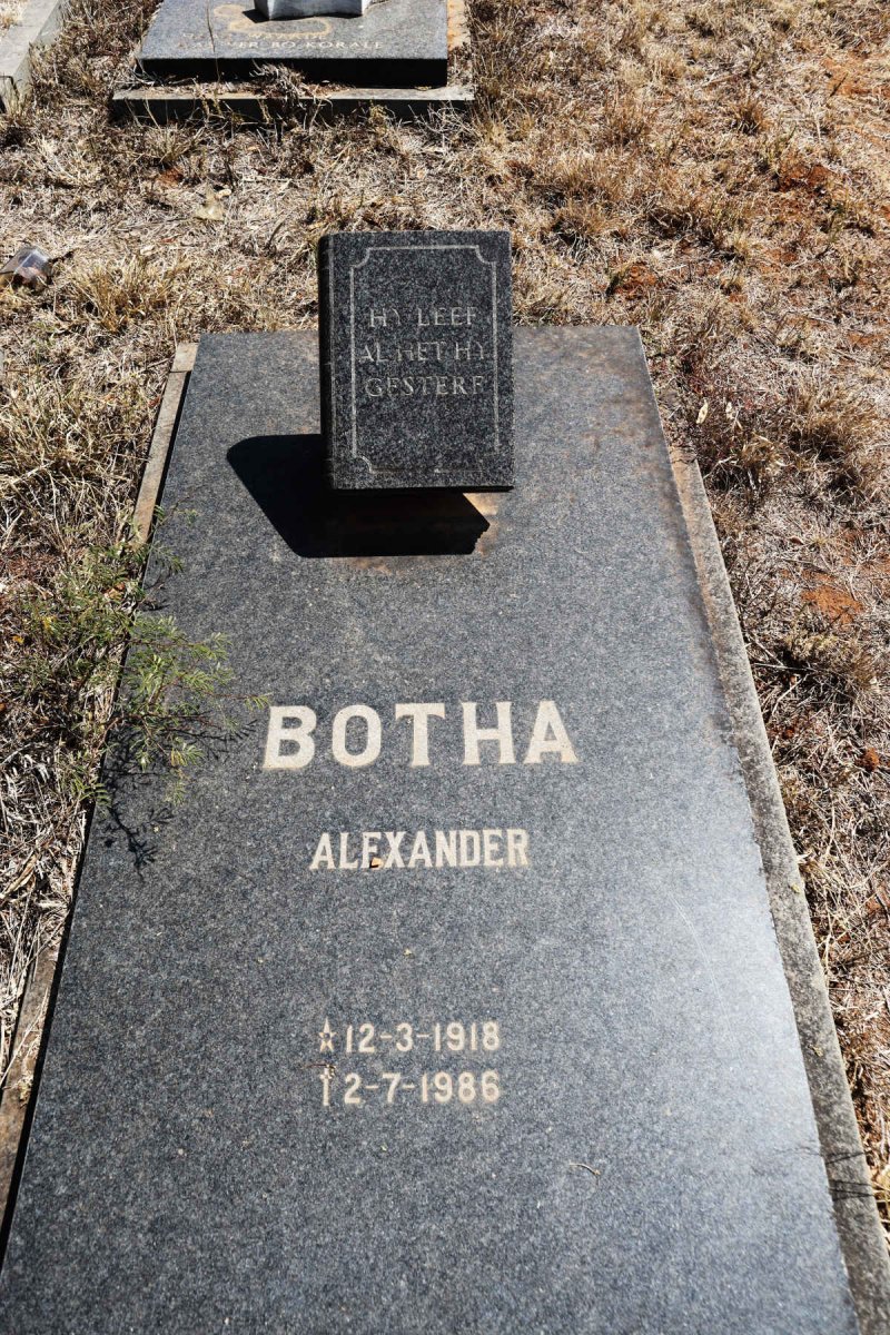 BOTHA Alexander 1918-1986