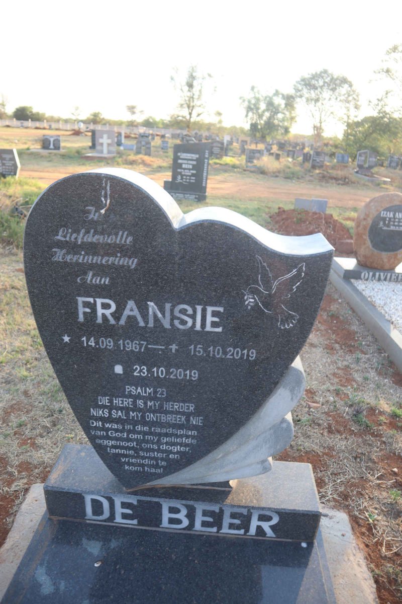 BEER Fransie, de 1967-2019