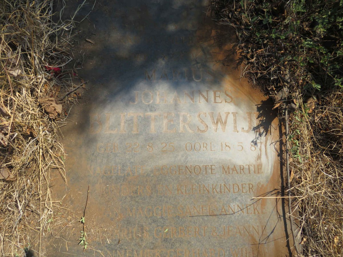BLITTERSWIJK Marius Johannes 1925-1987
