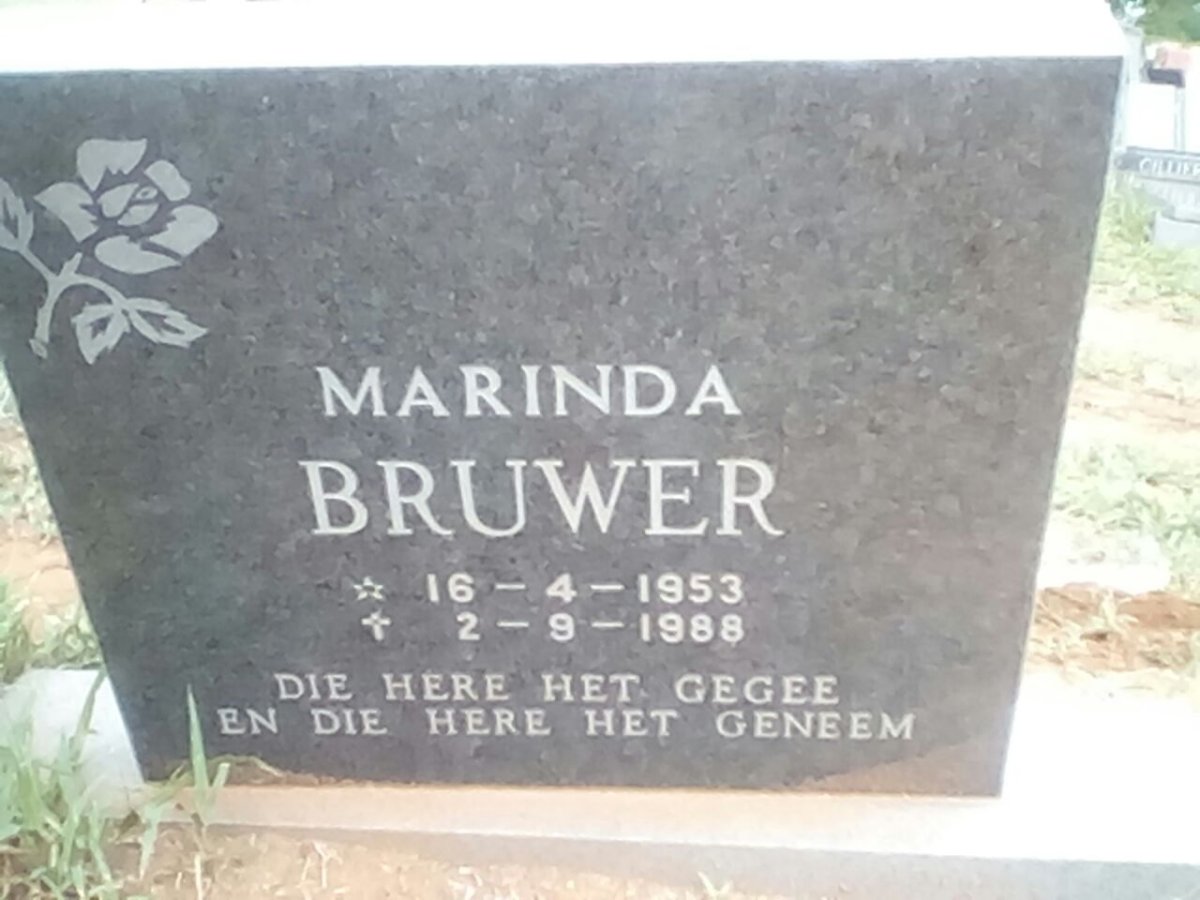 BRUWER Aletta Catrina nee VISSER 1953-1988