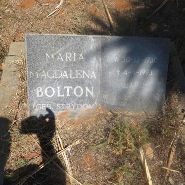 BOLTON Maria Magdalena nee STRYDOM 1930-1993