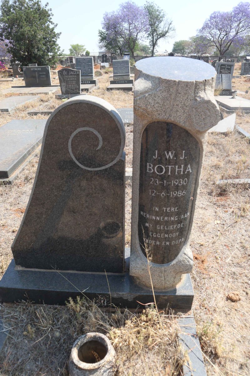 BOTHA J.W.J. 1930-1986