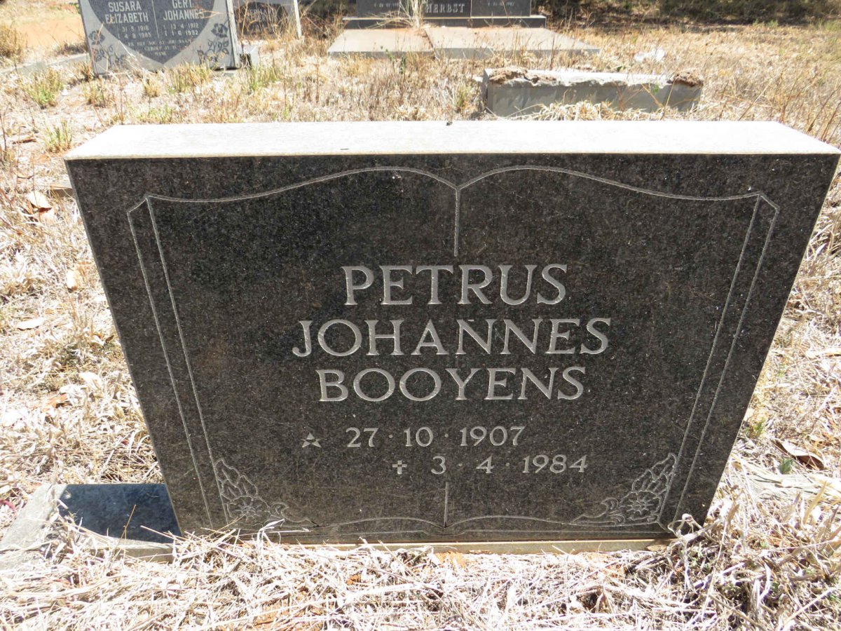 BOOYENS Petrus Johannes 1907-1984