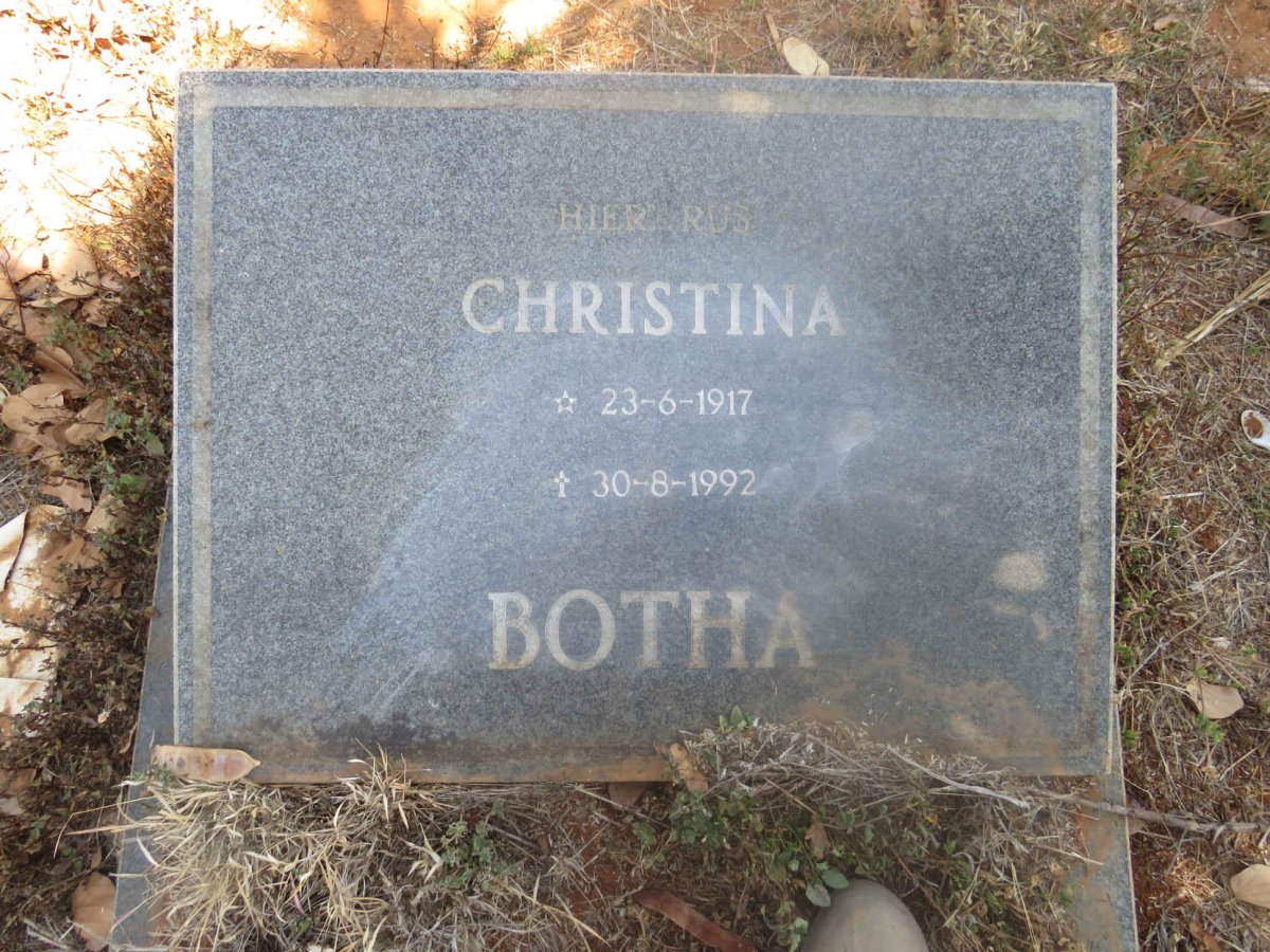 BOTHA Christina 1917-1992