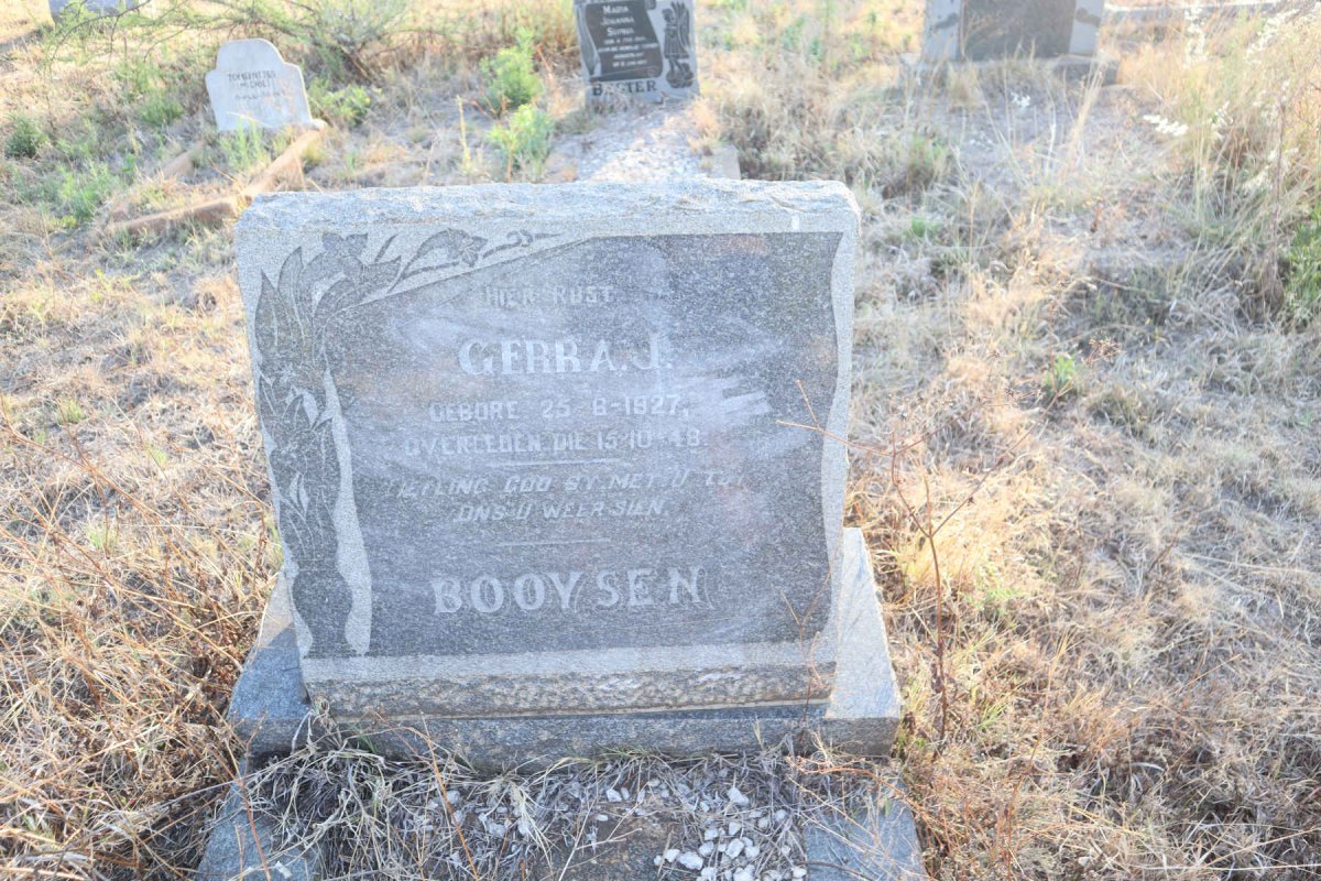 BOOYSEN Gerra J. 1927-1948