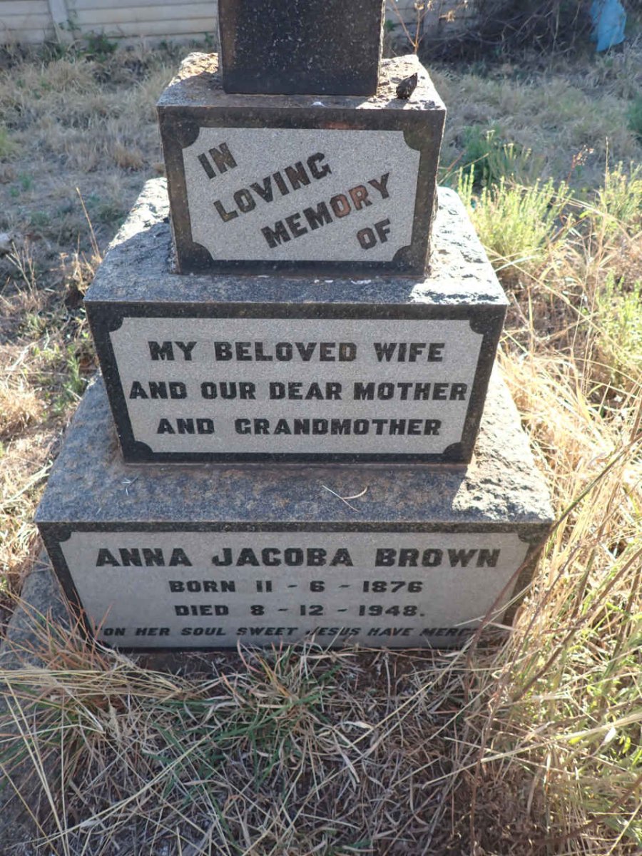 BROWN Anna Jacoba 1876-1948