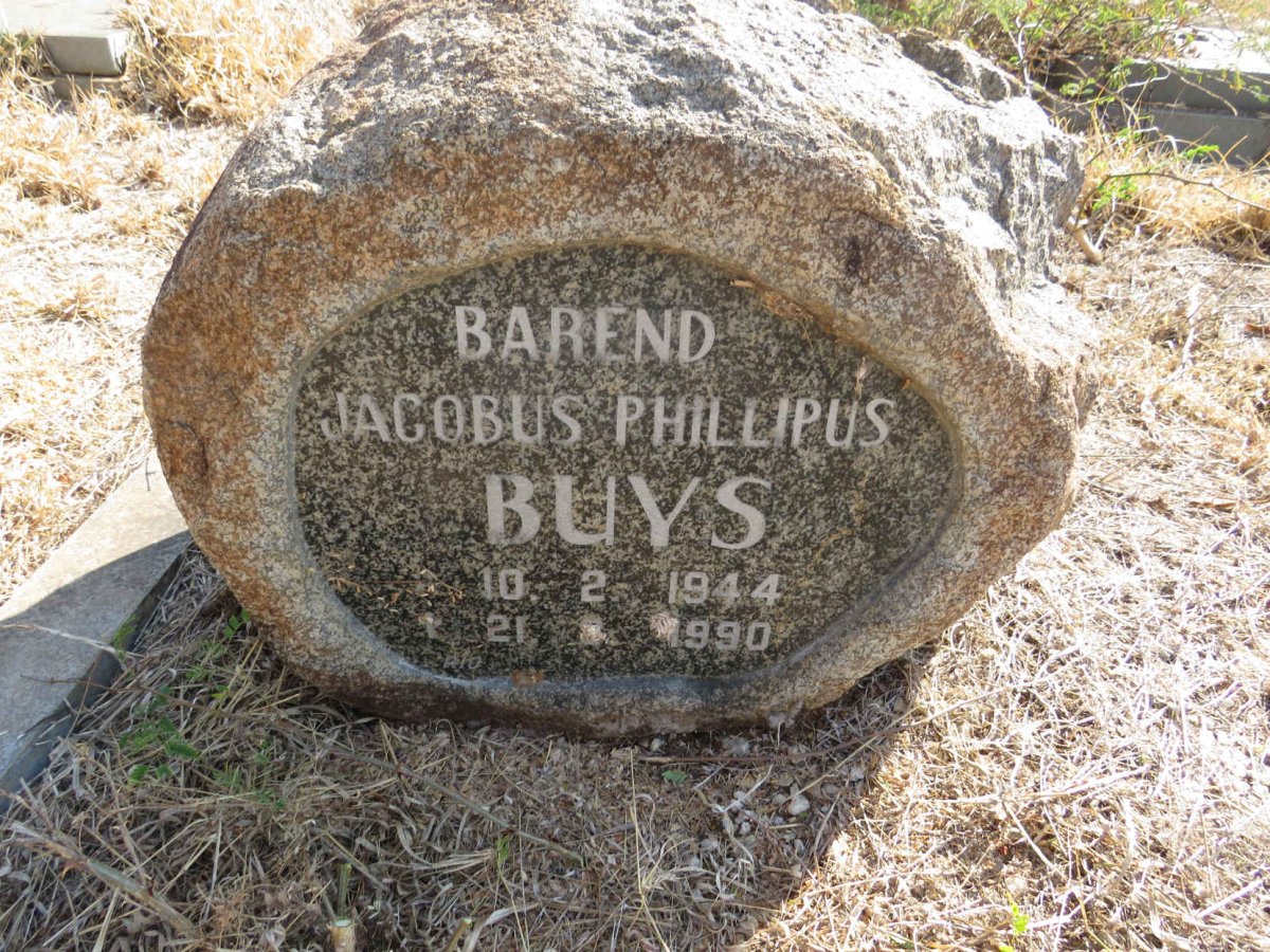BUYS Barend Jacobus Phillipus 1944-1990