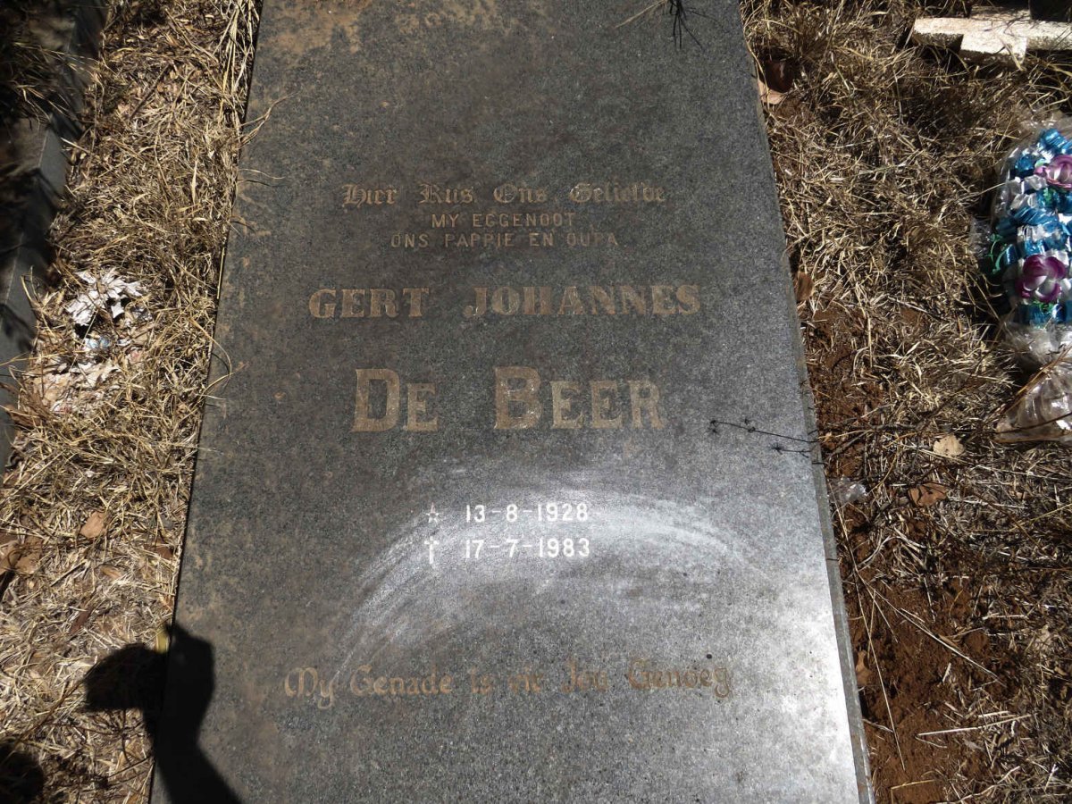 BEER Gert Johannes, de 1928-1983