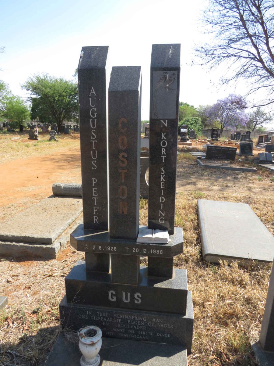 COSTON Augustus Peter 1928-1988
