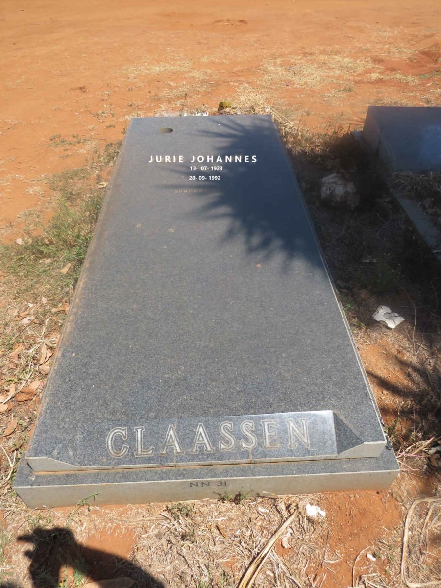 CLAASSEN Jurie Johannes 1923-1992_1
