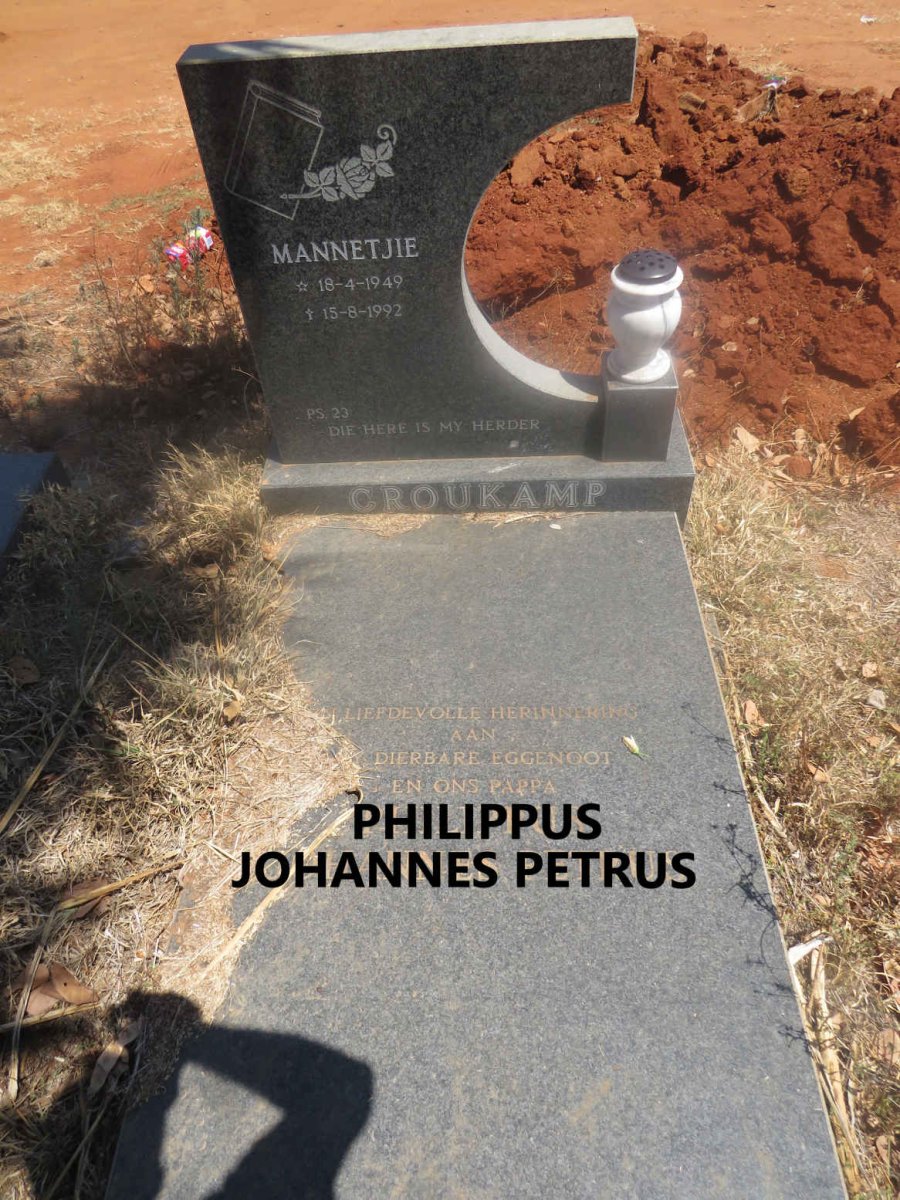 CROUKAMP Philippus Johannes Petrus 1949-1992