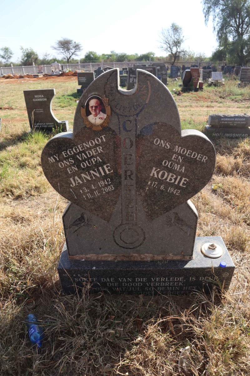 COERTZE Jannie 1942-2003 & Kobie 1942-