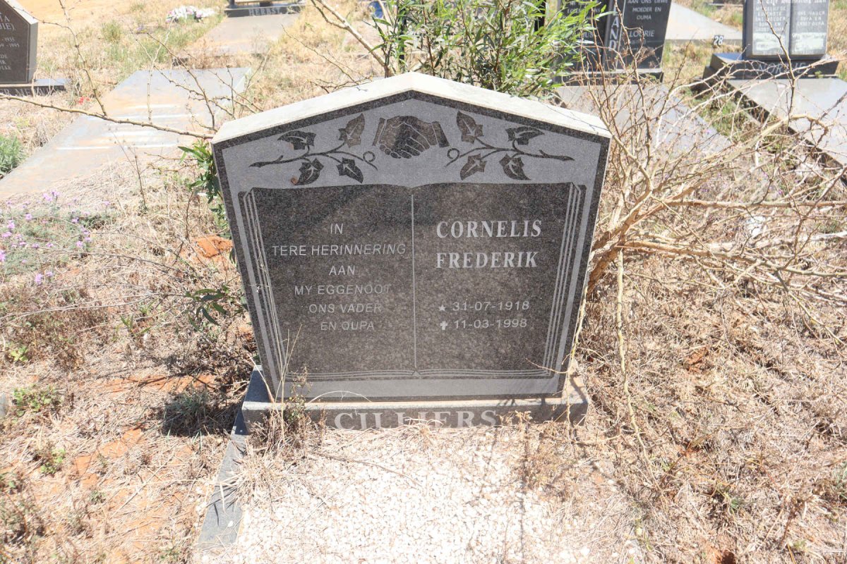CILLIERS Cornelis Frederik 1918-1998