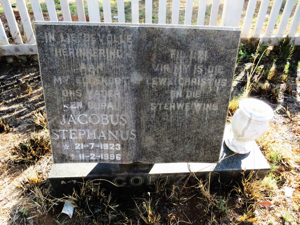 COETZEE Jacobus Stephanus 1923-1996