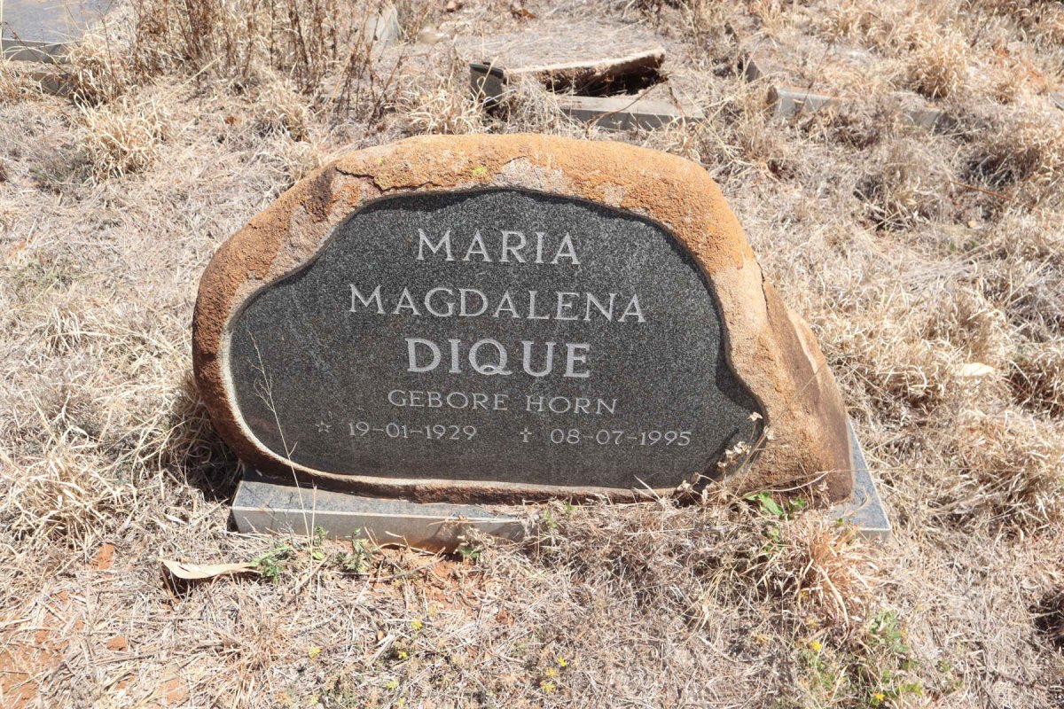 DIQUE Maria Magdalena nee HORN 1929-1995