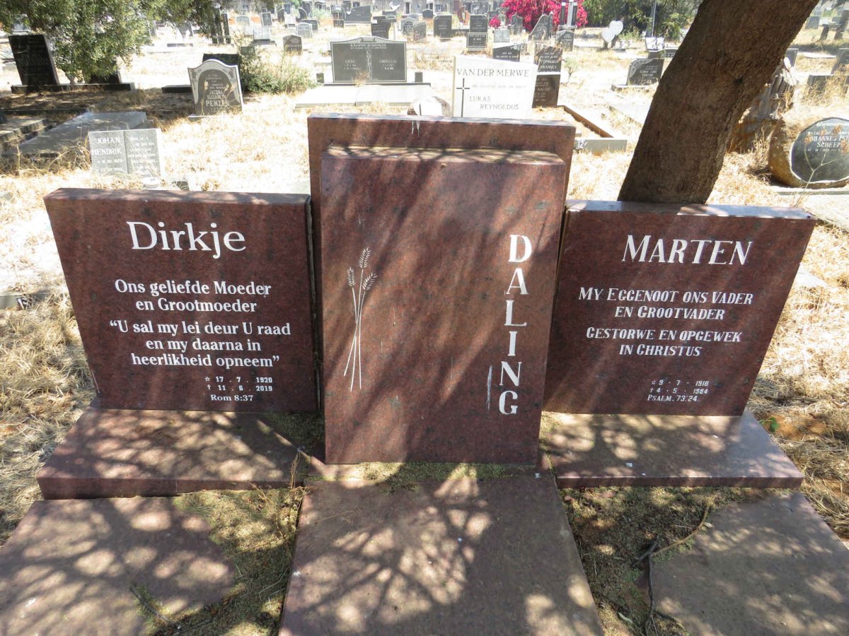 DALING Marten 1918-1984 & Dirkje 1928-2015