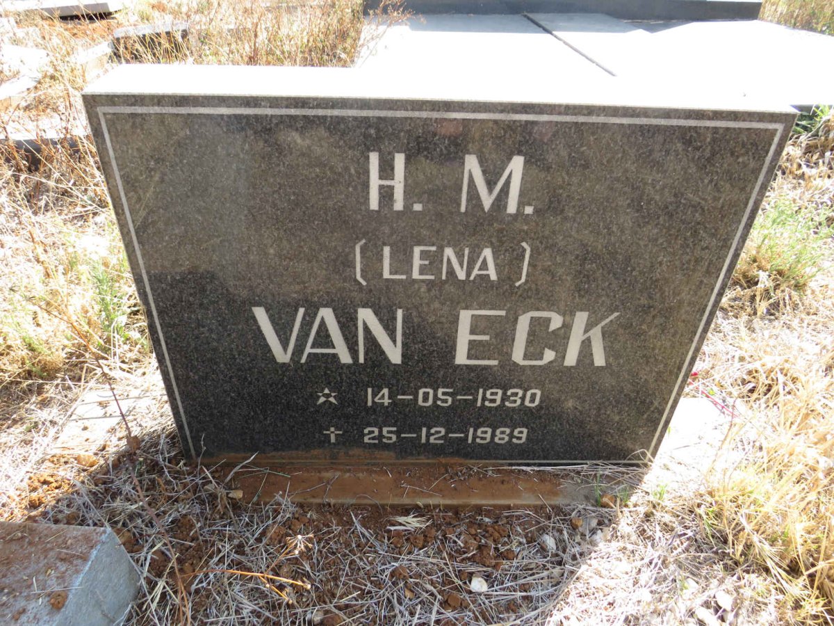 ECK H.M., van 1930-1989