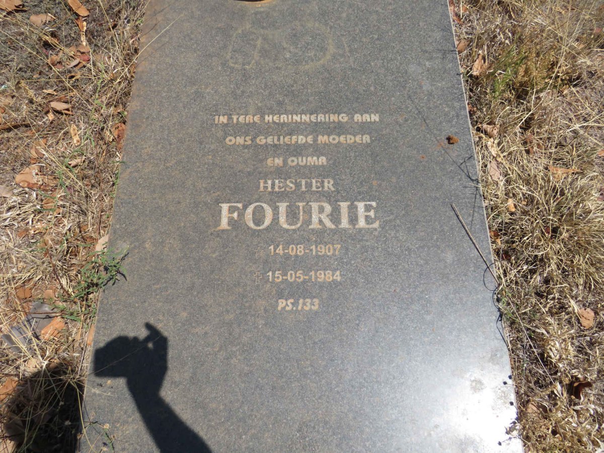 FOURIE Hester 1907-1984