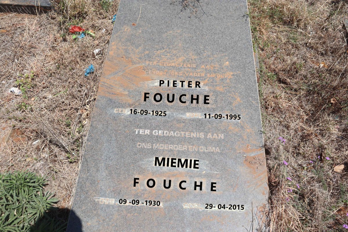 FOUCHE Pieter 1925-1995 & Miemie 1930-2015