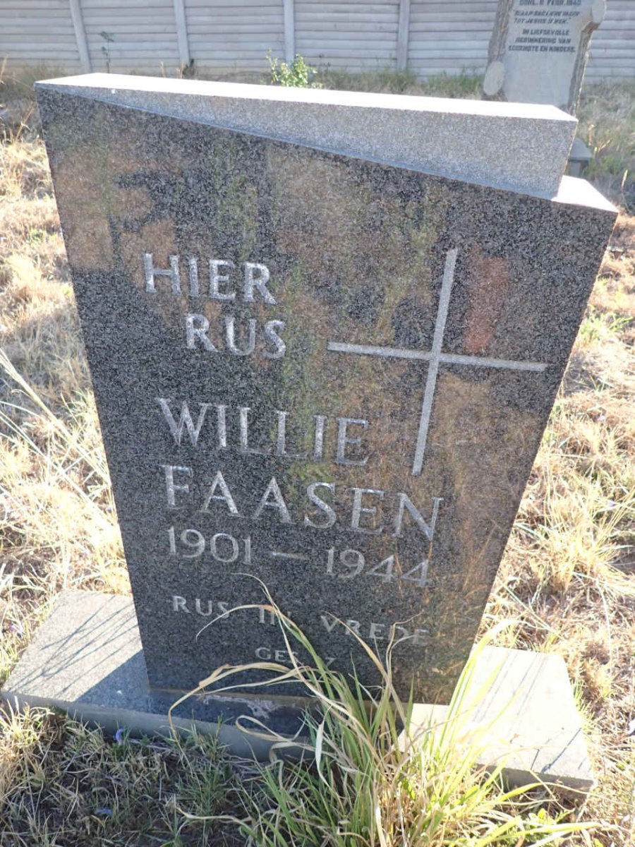 FAASEN Willie 1901-1944