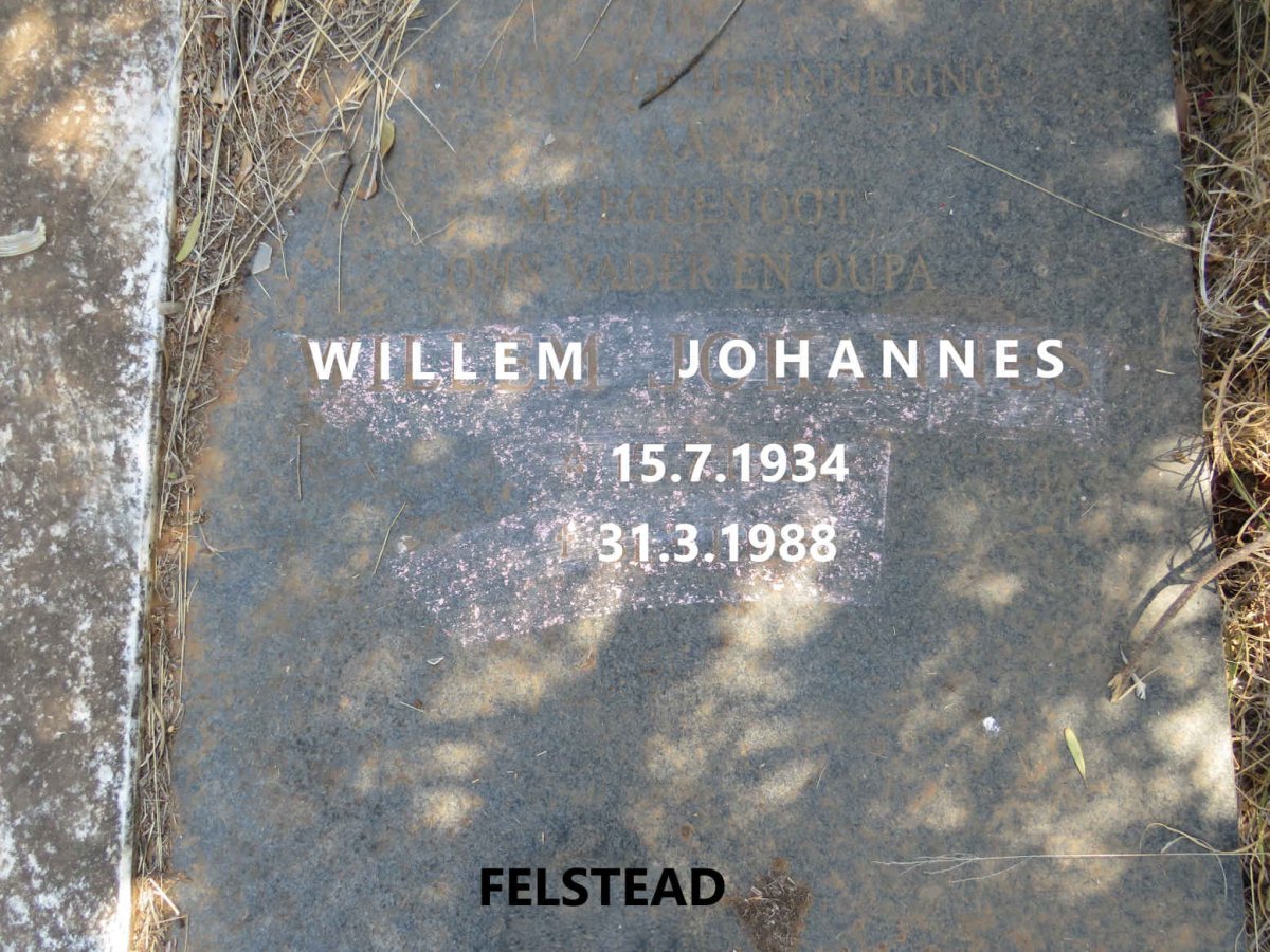 FELSTEAD Willem Johannes 1934-1988