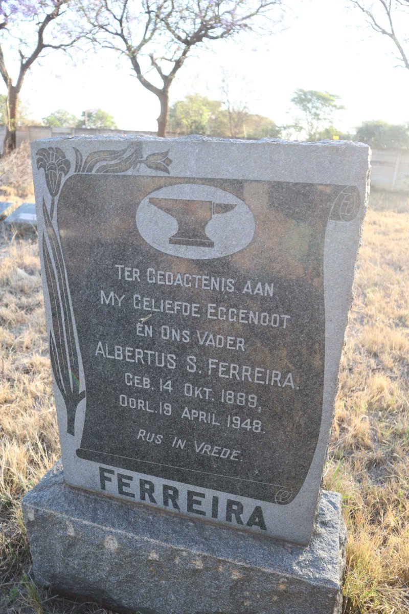 FERREIRA  Albertus S. 1889-1945