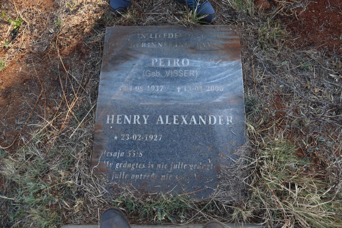 GREGAN Henry Alexander 1927- & Petro VISSER 1937-2000_2