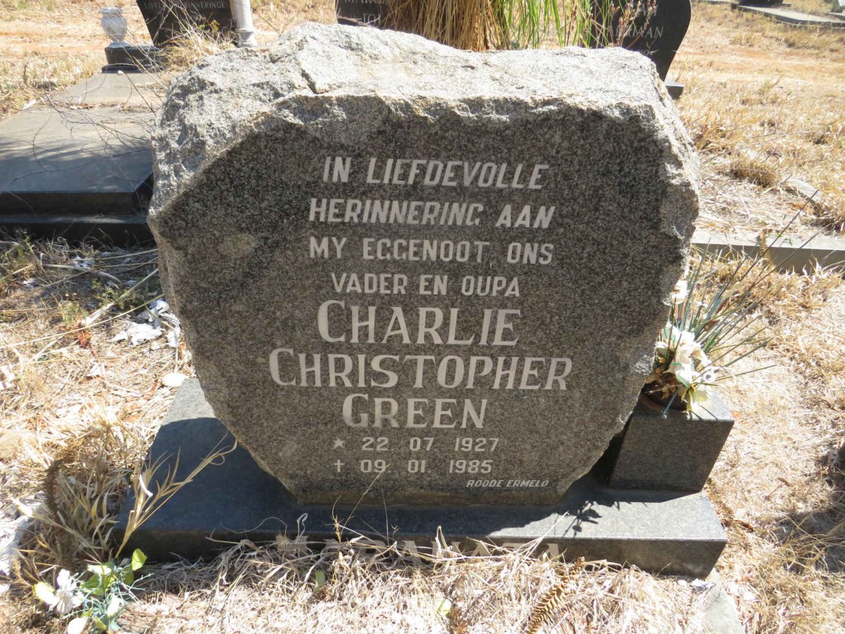 GREEN Charlie Christopher 1927-1985