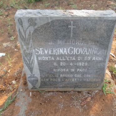GIOVANNONI Severina 1928-
