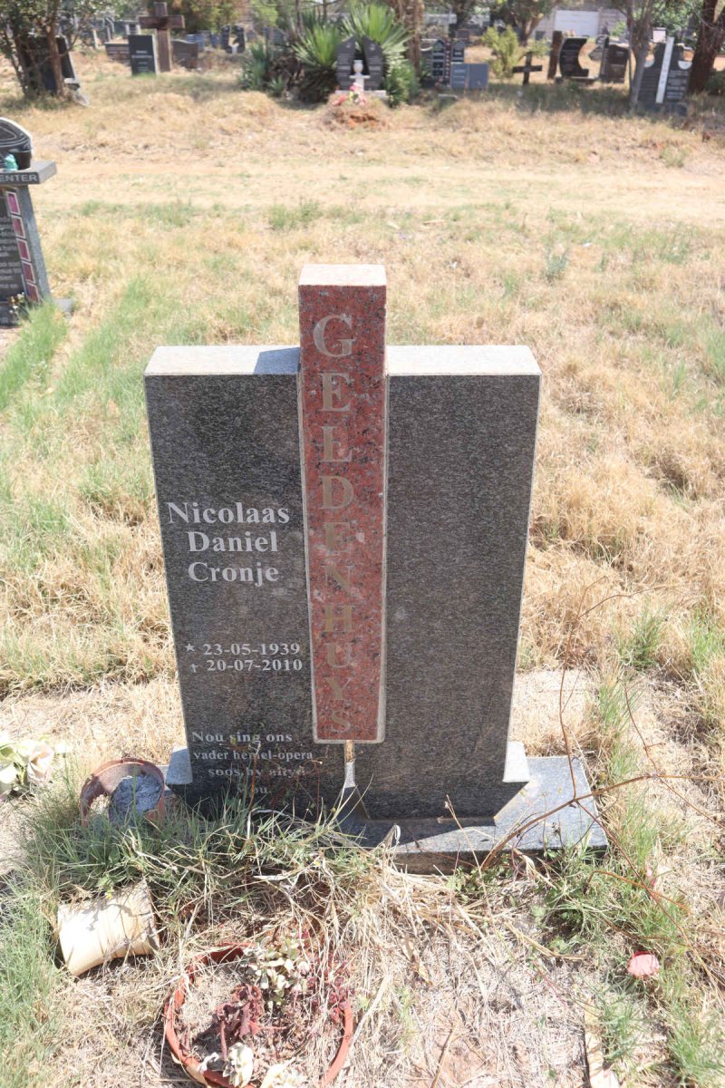 GELDENHUYS Nicolaas Daniel Cronje 1939-2010