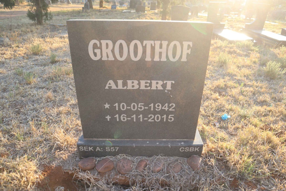 GROOTHOF Albert 1942-2015
