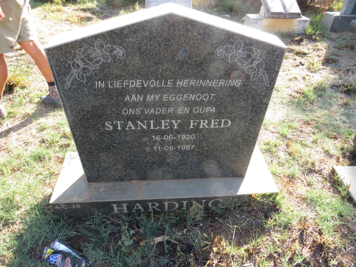 HARDING Stanley Fred 1920-1997