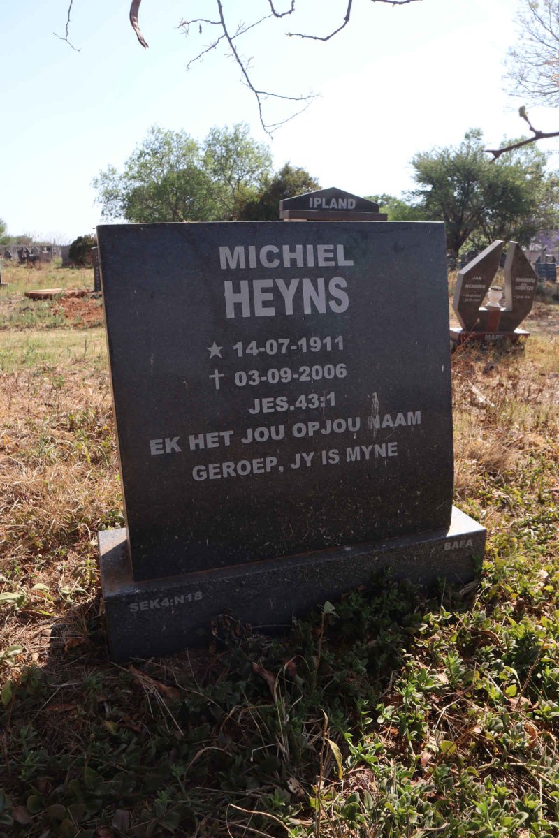 HEYNS Michiel 1911-2006