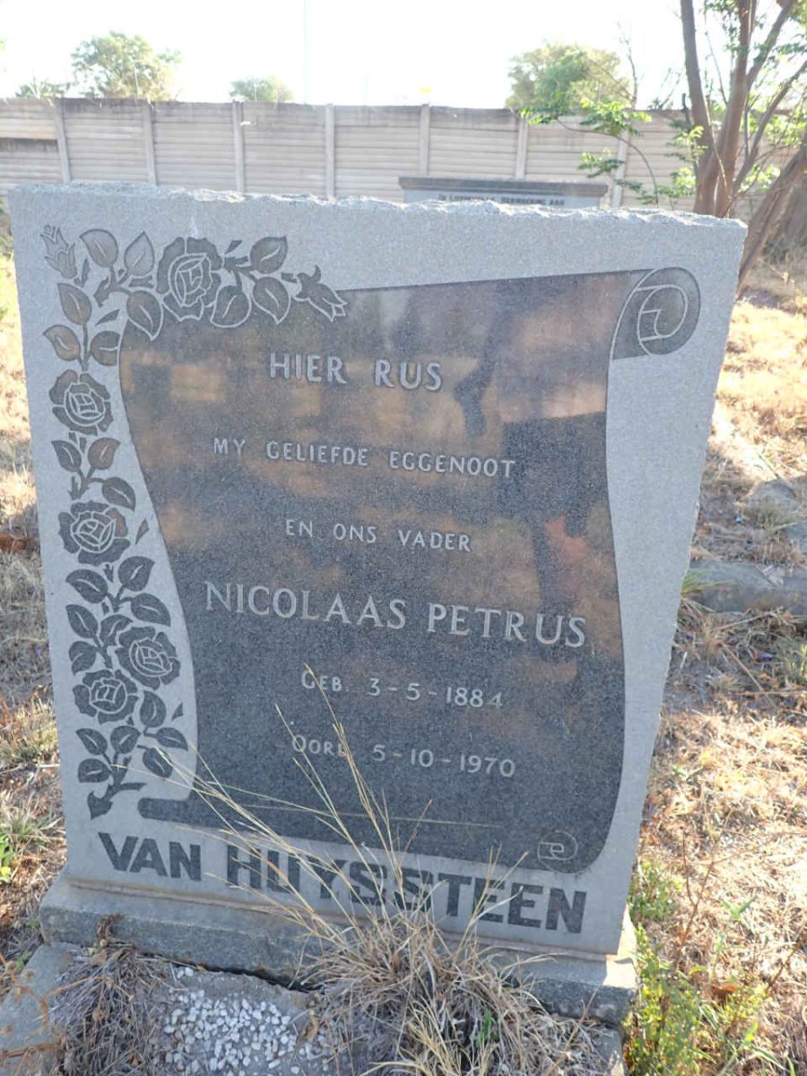 HUYSSTEEN Nicolaas Petrus, van 1884-1970