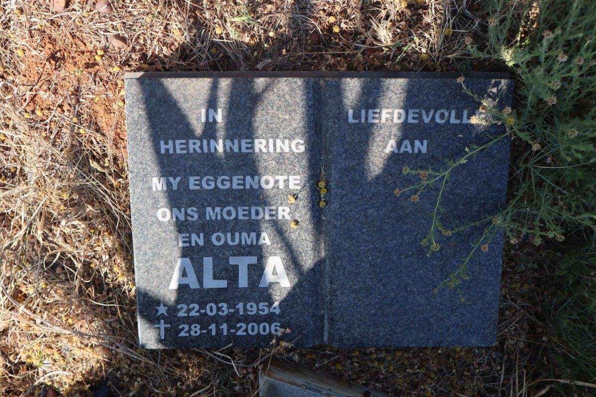 HORN Jan Andries 1926-2006 & Rachel Cathorina 1928-2014 :: ? Alta 1954-2006 _2