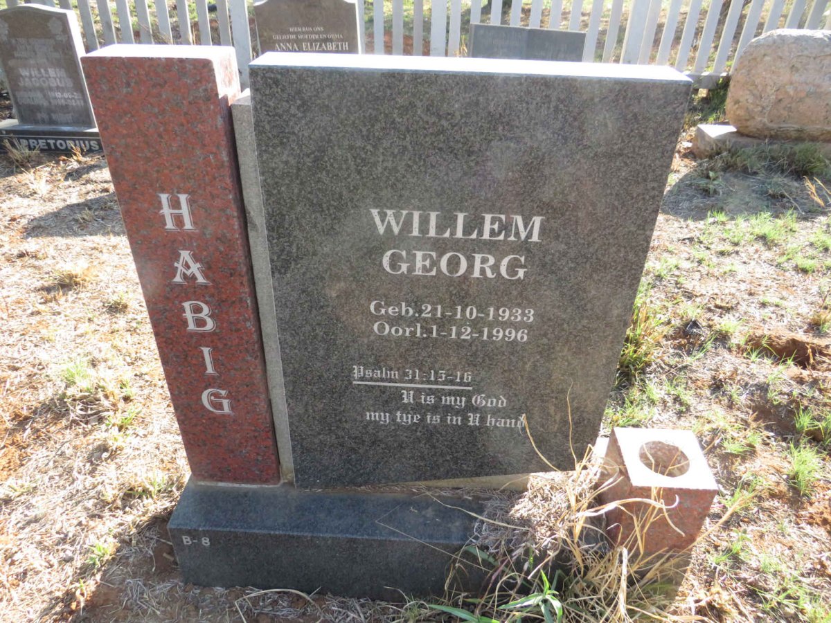 HABIG Willem Georg 1933-1996